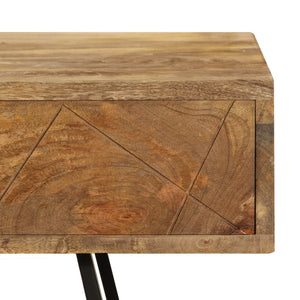 vidaXL Writing desk with Drawers Solid Mango Wood 43.3"x19.7"x29.9"-9