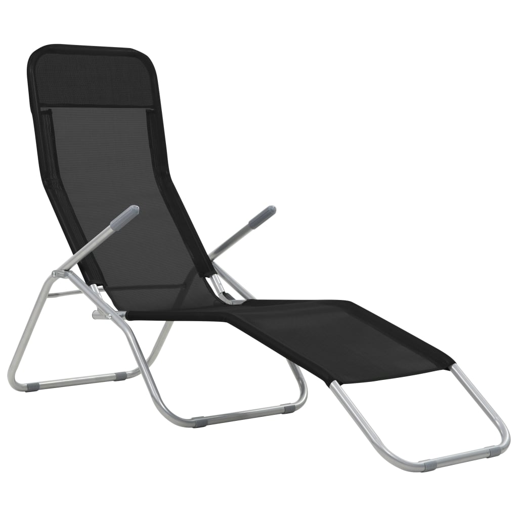 vidaXL Deckchairs Outdoor Lounge Chairs Folding Sunlounger Sunbed Textilene-22