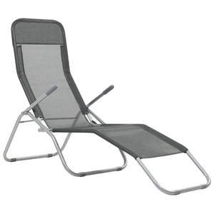 vidaXL Deckchairs Outdoor Lounge Chairs Folding Sunlounger Sunbed Textilene-6