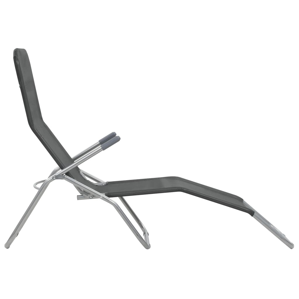 vidaXL Deckchairs Outdoor Lounge Chairs Folding Sunlounger Sunbed Textilene-21