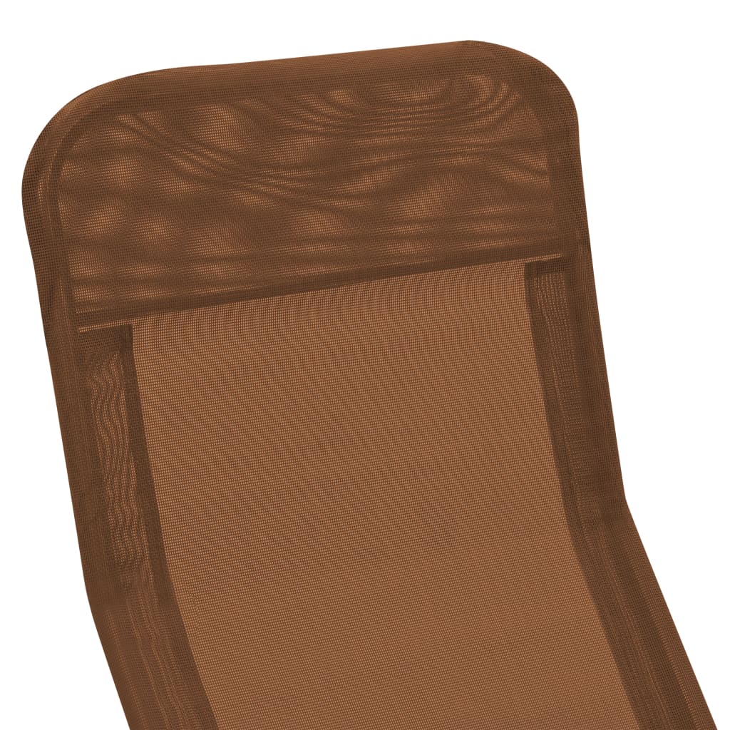 vidaXL Deckchairs Outdoor Lounge Chairs Folding Sunlounger Sunbed Textilene-12