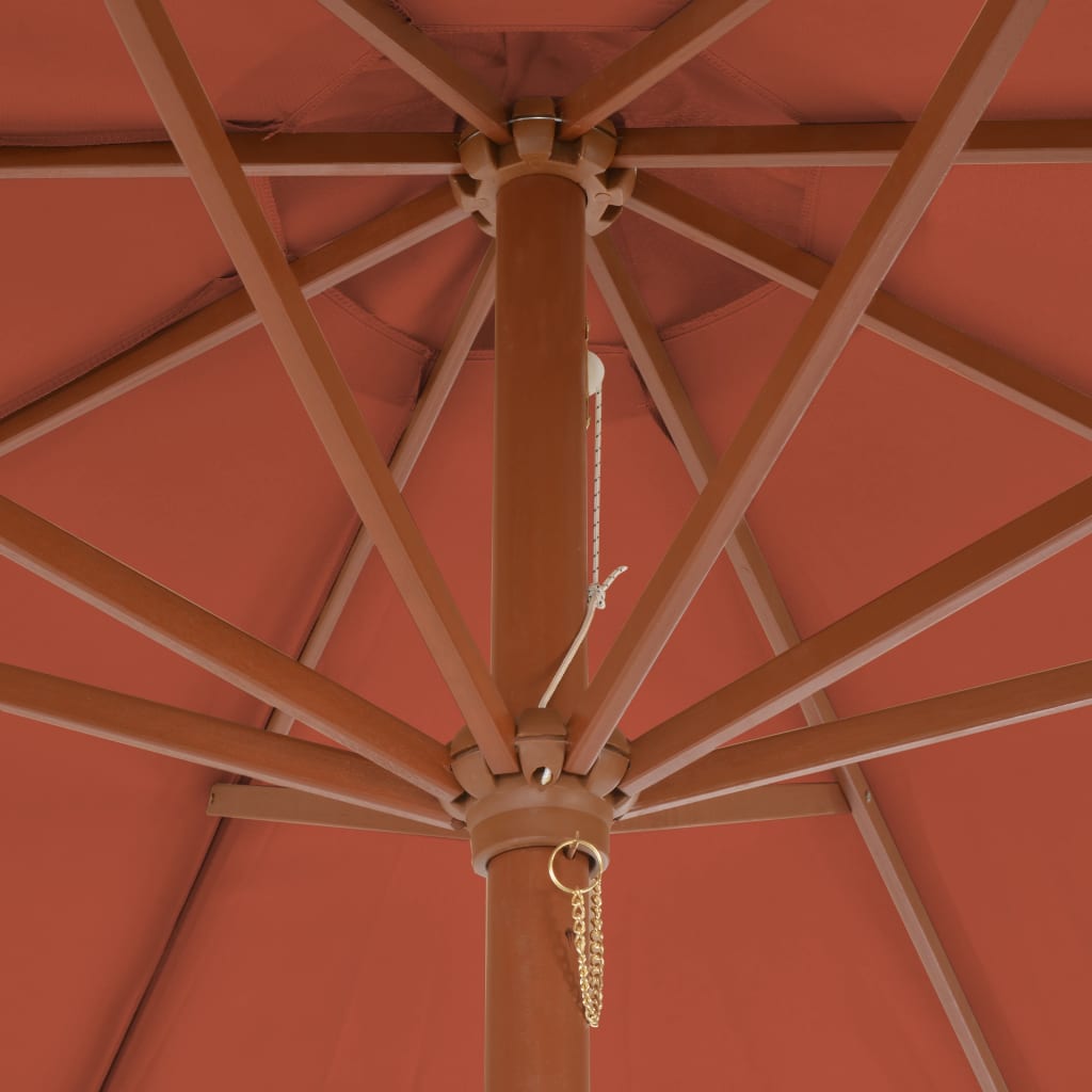 vidaXL Outdoor Umbrella Parasol with Crank Handle Patio Sunshade Sun Shelter-0