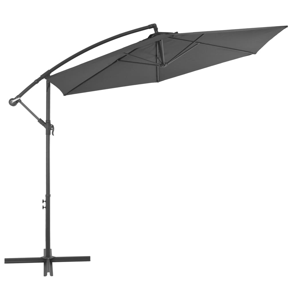 vidaXL Cantilever Umbrella Tilting Parasol Outdoor Umbrella Patio Sunshade-24