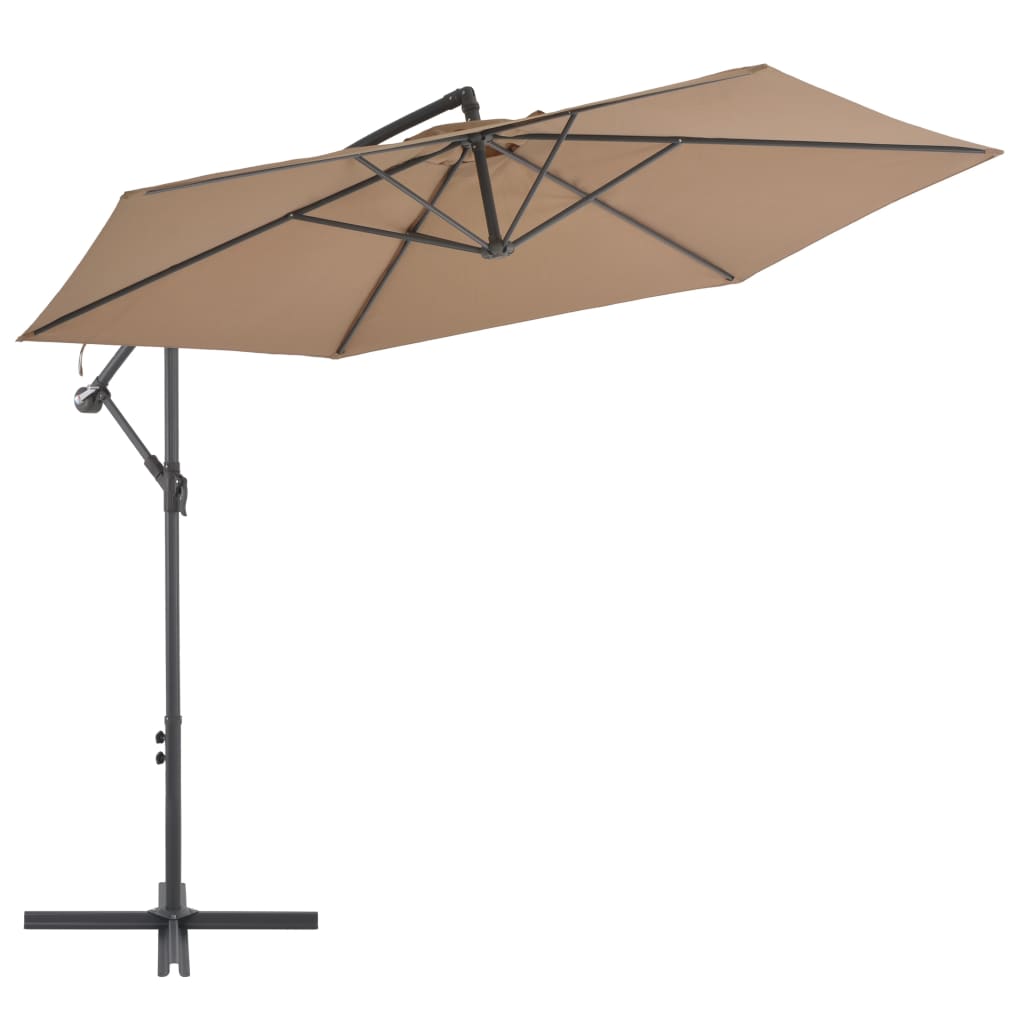 vidaXL Cantilever Umbrella Tilting Parasol Outdoor Umbrella Patio Sunshade-26