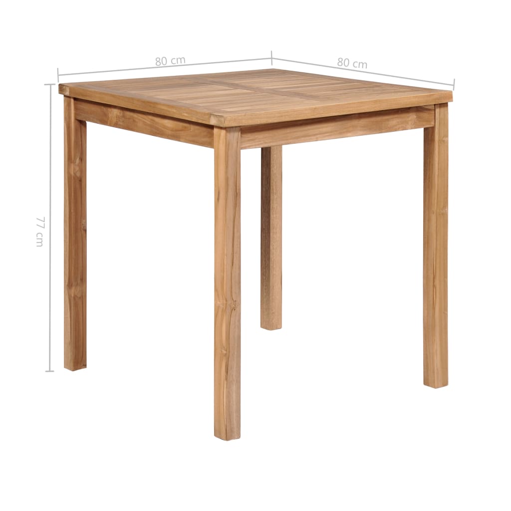 vidaXL Outdoor Dining Table Patio Table Garden Porch Furniture Solid Teak Wood-13