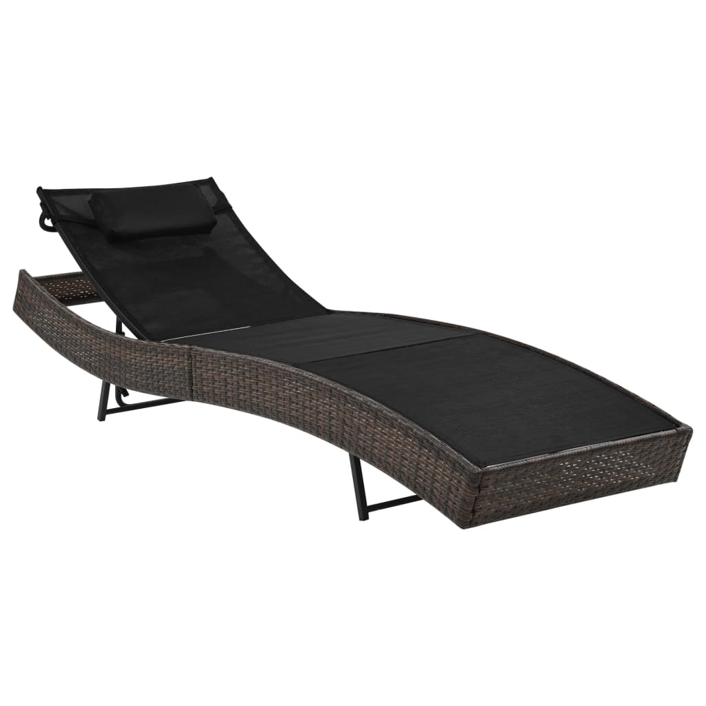 vidaXL Patio Lounge Chairs with Adjustable Backrest Sunloungers Textilene-8