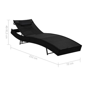 vidaXL Patio Lounge Chairs with Adjustable Backrest Sunloungers Textilene-6