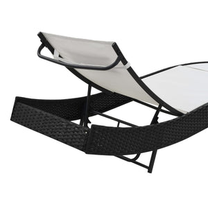 vidaXL Patio Lounge Chairs with Adjustable Backrest Sunloungers Textilene-15