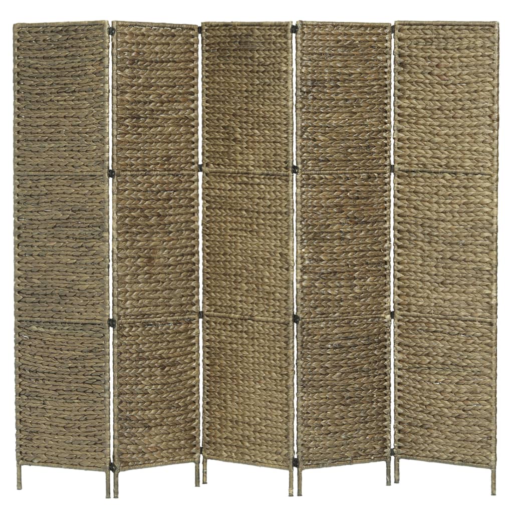 vidaXL Room Divider Folding Privacy Screen for Living Room Water Hyacinth-8