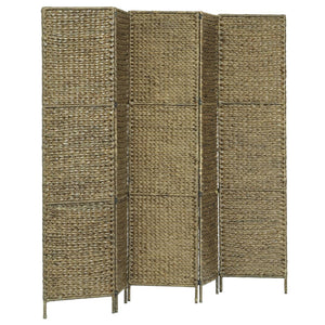 vidaXL Room Divider Folding Privacy Screen for Living Room Water Hyacinth-14