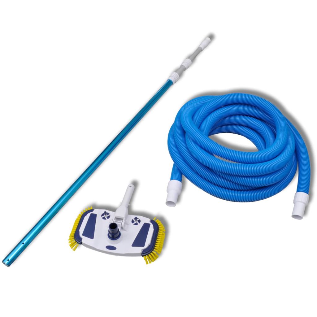 vidaXL Pool Cleaning Tool Vacuum with Telescopic Pole and Hose-1