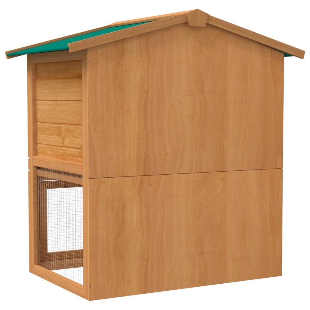 vidaXL Rabbit Hutch Bunny Cage with Pull Out Tray Pet House Solid Pine Wood-13