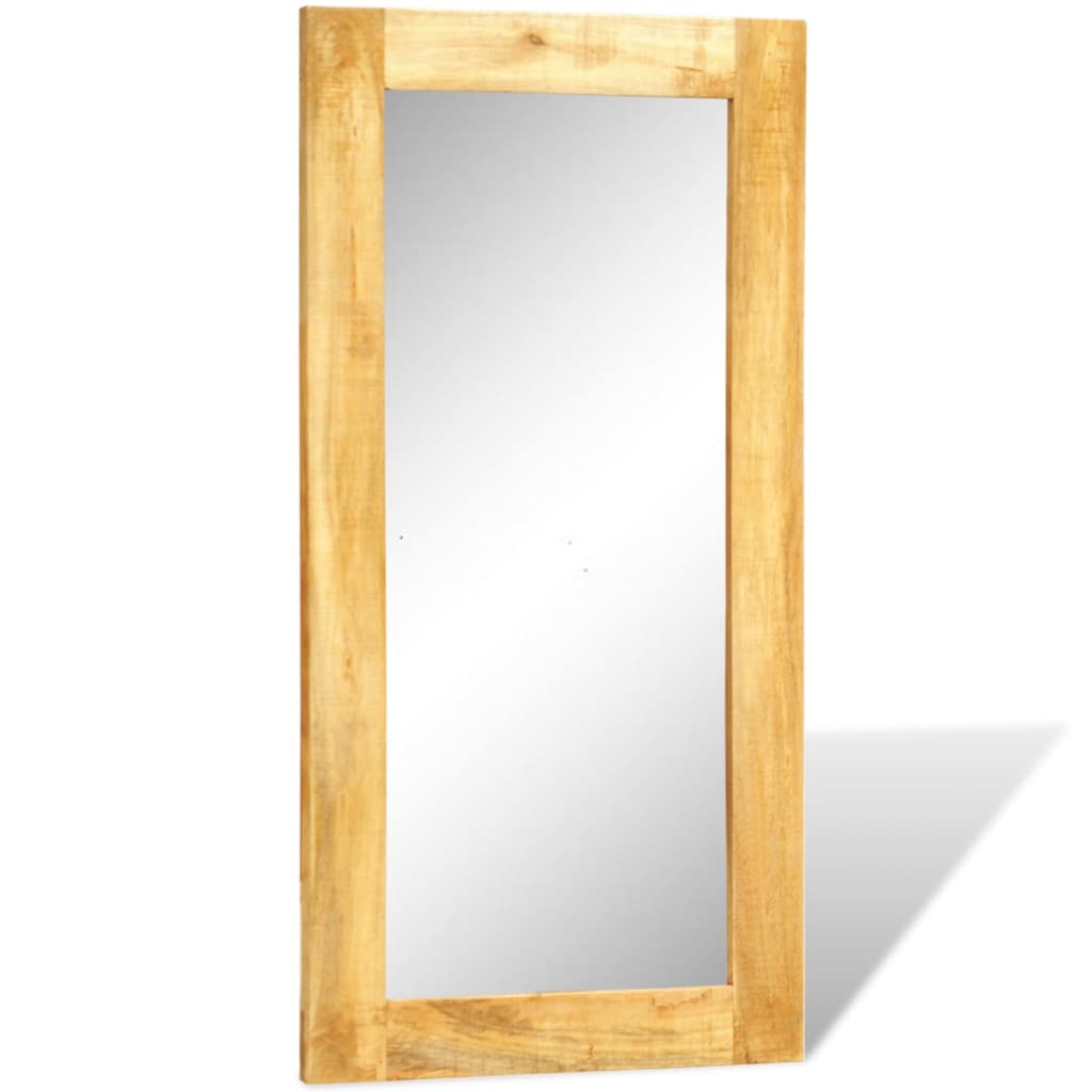 vidaXL Solid Wood Framed Rectangle Wall Mirror 47.2"x23.6"-0