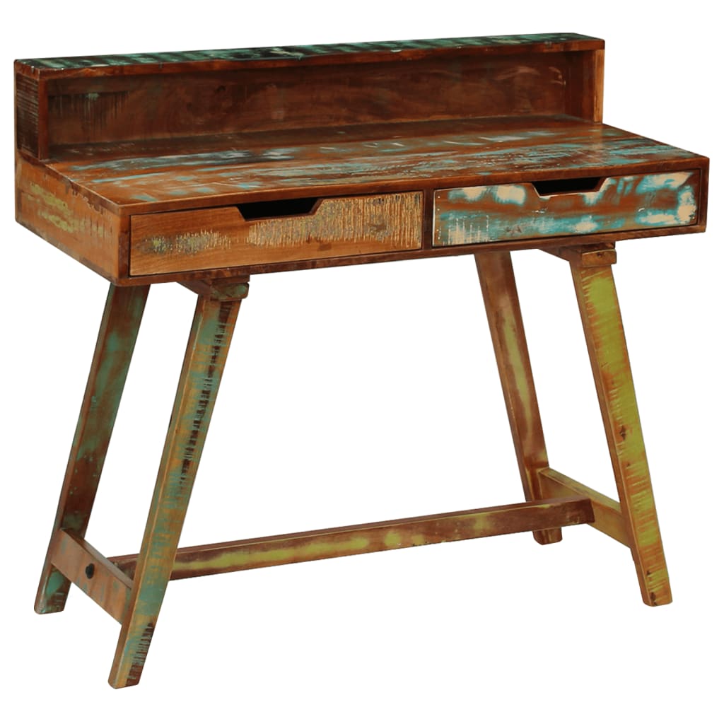 vidaXL Desk Solid Reclaimed Wood-0