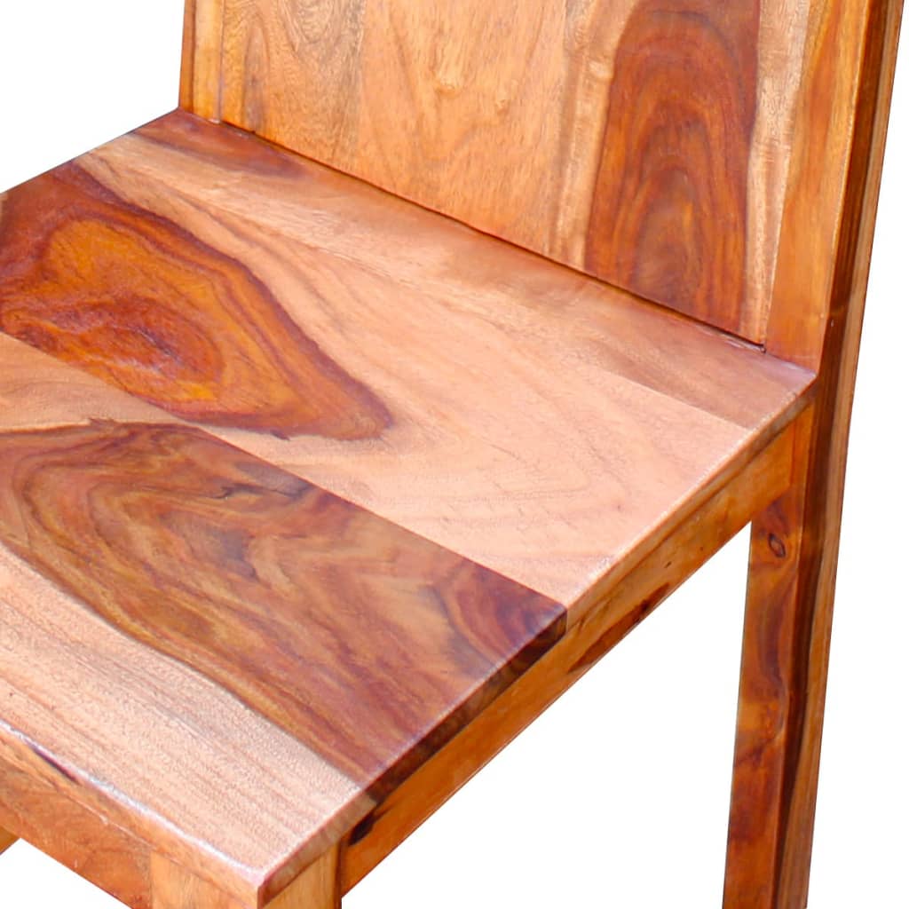 vidaXL Dining Chairs 2 pcs Solid Sheesham Wood-0