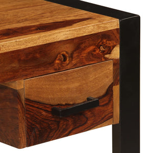 vidaXL Desk with 2 Drawers 43.3"x19.7"x30.3" Solid Sheesham Wood-4