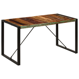 vidaXL Dining Table 55.1"x27.6"x29.5" Solid Reclaimed Wood-1