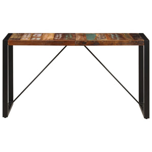 vidaXL Dining Table 55.1"x27.6"x29.5" Solid Reclaimed Wood-3