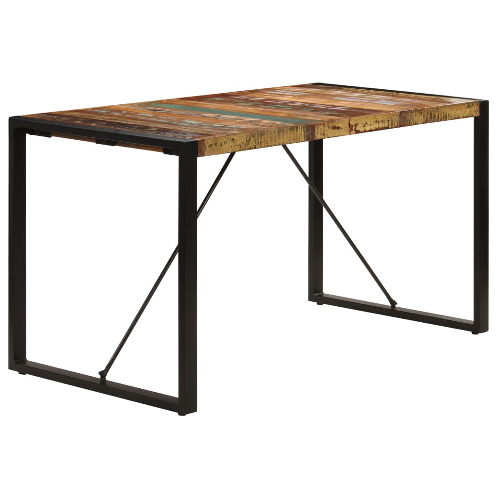 vidaXL Dining Table 55.1"x27.6"x29.5" Solid Reclaimed Wood-4