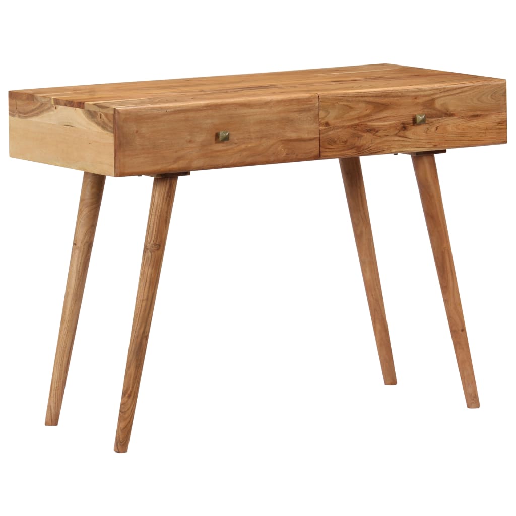 vidaXL Desk 39.3"x20"x29.9" Solid Acacia Wood-1