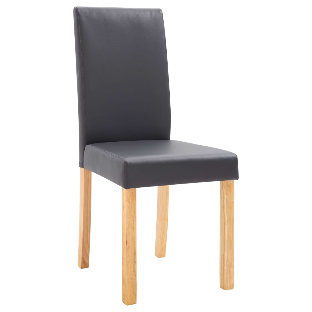 vidaXL Dining Chairs Side Chair with Wooden Legs for Kitchen Faux Leather-40