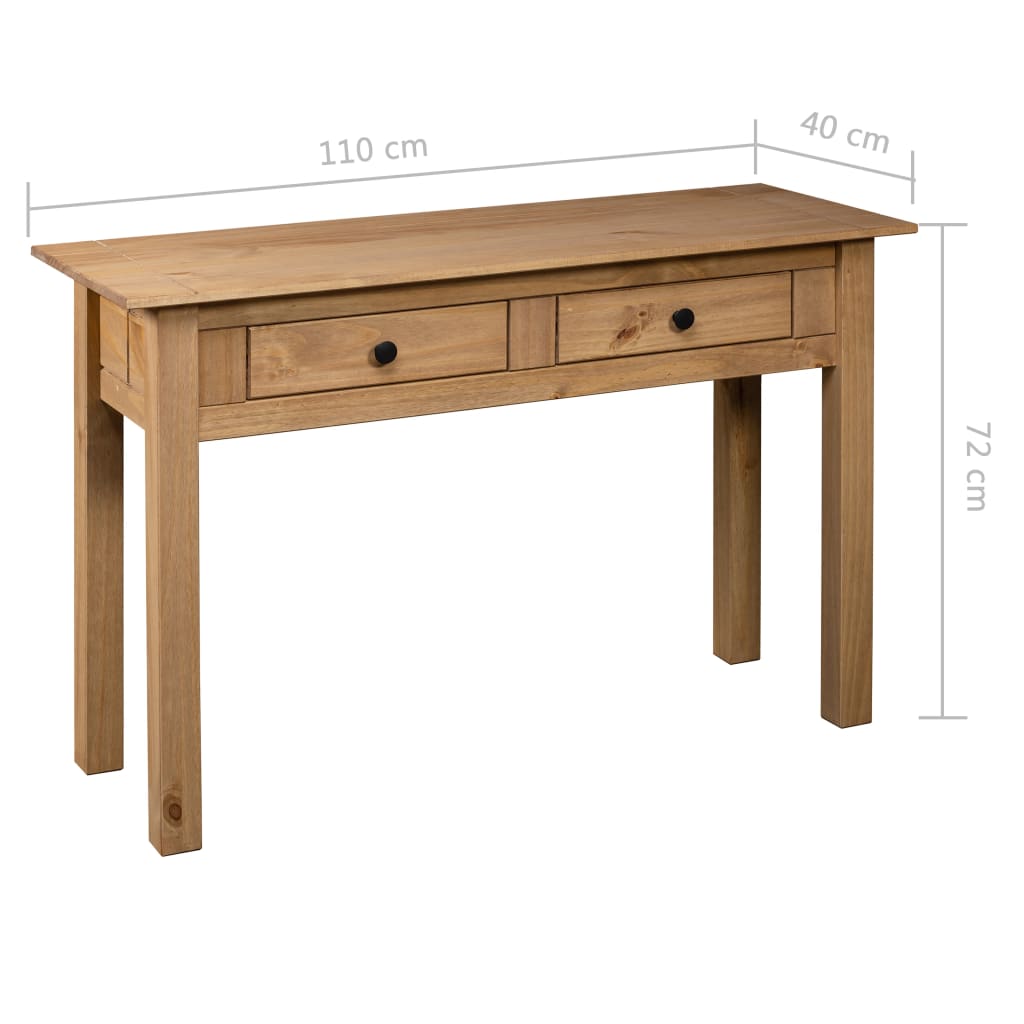 vidaXL Console Table Entryway Table Side Table Solid Pine Wood Panama Range-12