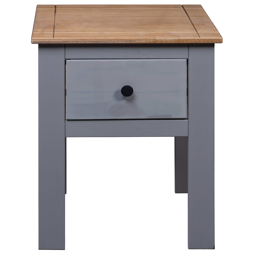 vidaXL Nightstand Bedside Cabinet Nightstand with Drawer Pine Panama Range-18