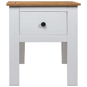 vidaXL Nightstand Bedside Cabinet Nightstand with Drawer Pine Panama Range-0
