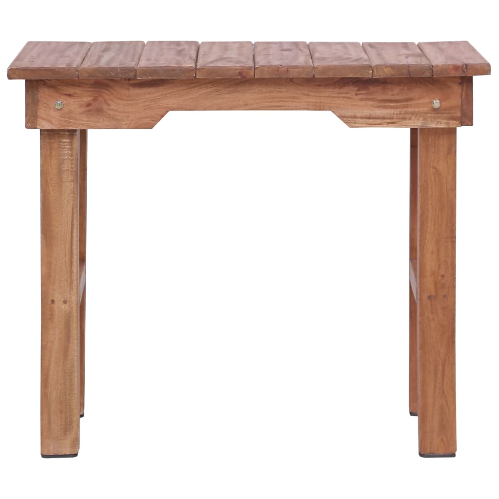 vidaXL End Table 27.6"x13.8"x23.6" Solid Wood Mahogany-0
