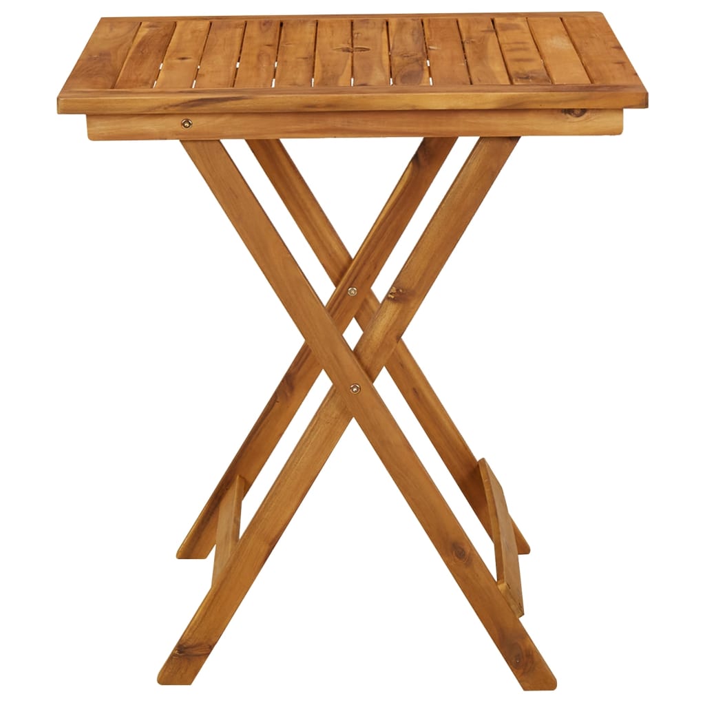 vidaXL Folding Patio Table 35.4"x29.5" Solid Acacia Wood-10