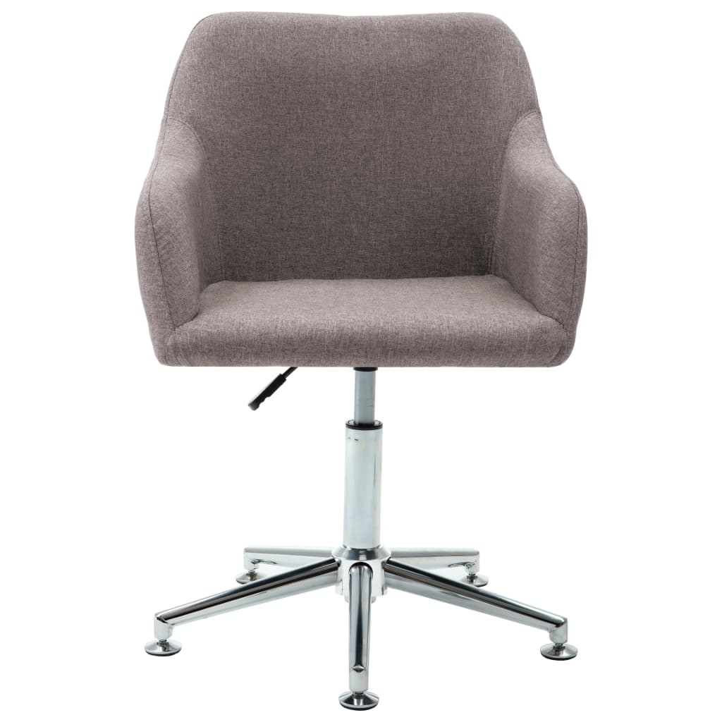 vidaXL Office Chair Swivel Office Desk Chair for Makeup Room Bedroom Fabric-20