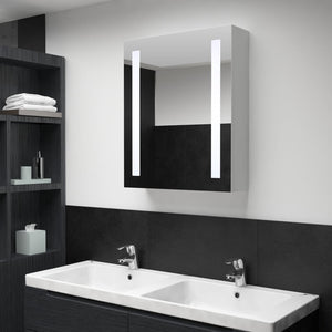 vidaXL Bathroom Cabinet Mirrored Bathroom Vanity Wall Mounted Medicine Cabinet-34