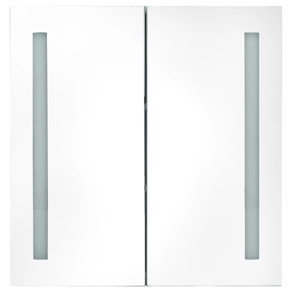vidaXL Bathroom Cabinet Mirrored Bathroom Vanity Wall Mounted Medicine Cabinet-14