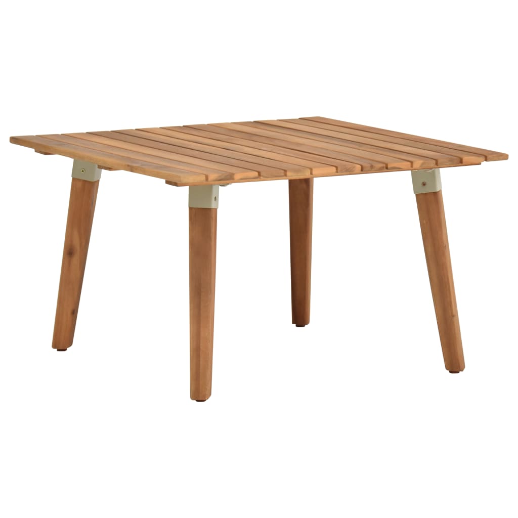 vidaXL Patio Coffee Table 23.6"x23.6"x14.2" Solid Acacia Wood-0