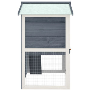vidaXL Rabbit Hutch Bunny Cage with Pull Out Tray Pet House Solid Pine Wood-12