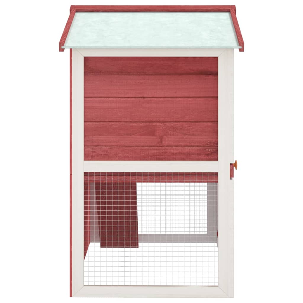 vidaXL Rabbit Hutch Bunny Cage with Pull Out Tray Pet House Solid Pine Wood-5
