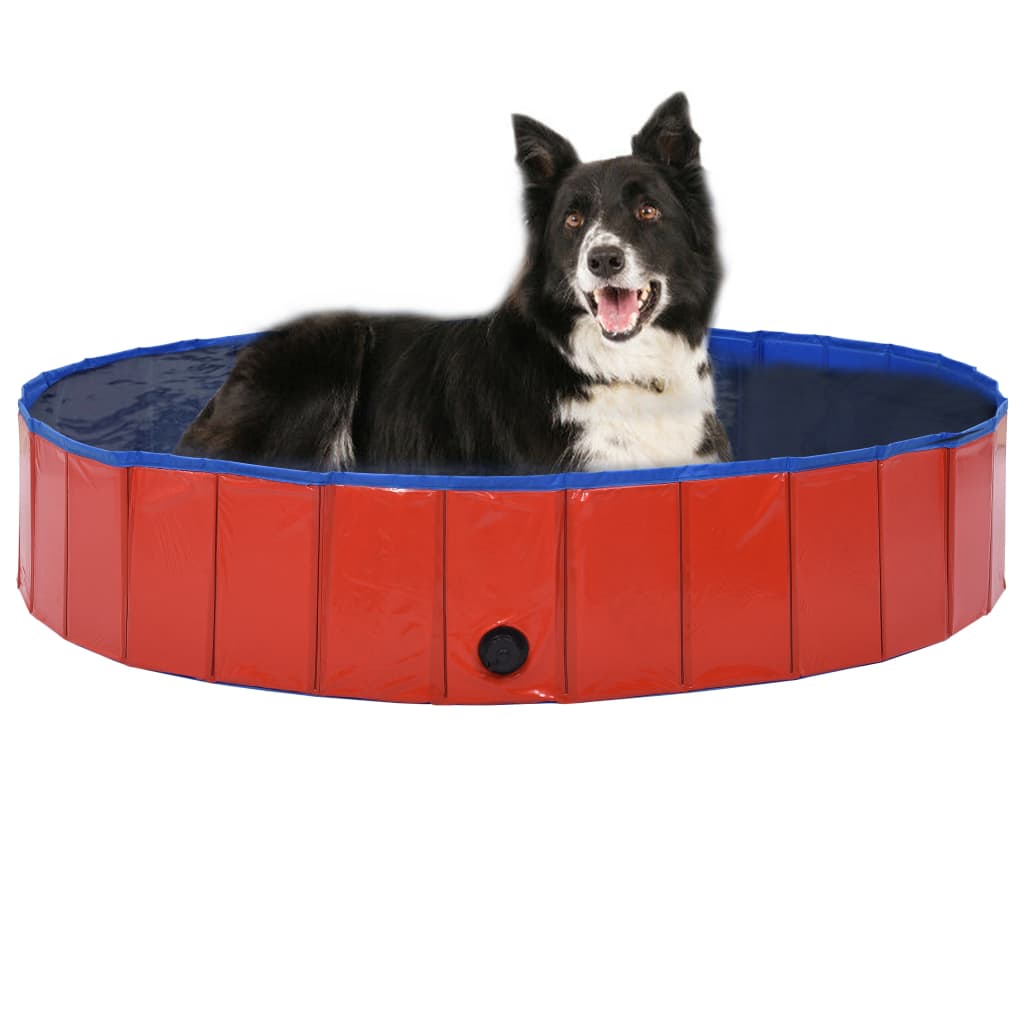 vidaXL Dog Swimming Pool Foldable Dog Pool Pet Paddling Pool Bath Tub PVC-27