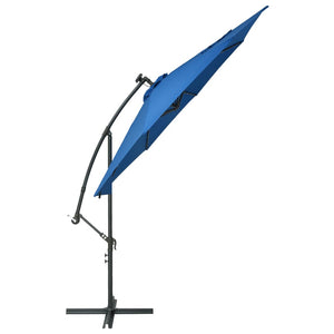 vidaXL Cantilever Umbrella Parasol with Solar LEDs Patio Umbrella Sunshade-70
