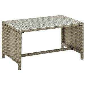 vidaXL Coffee Table Accent Side Table for Living Room Balcony Poly Rattan-5