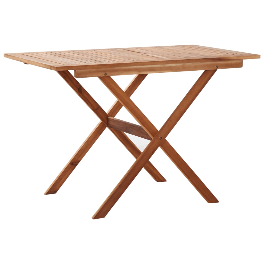 vidaXL Patio Table 43.3"x26.4"x29.1" Solid Acacia Wood-0