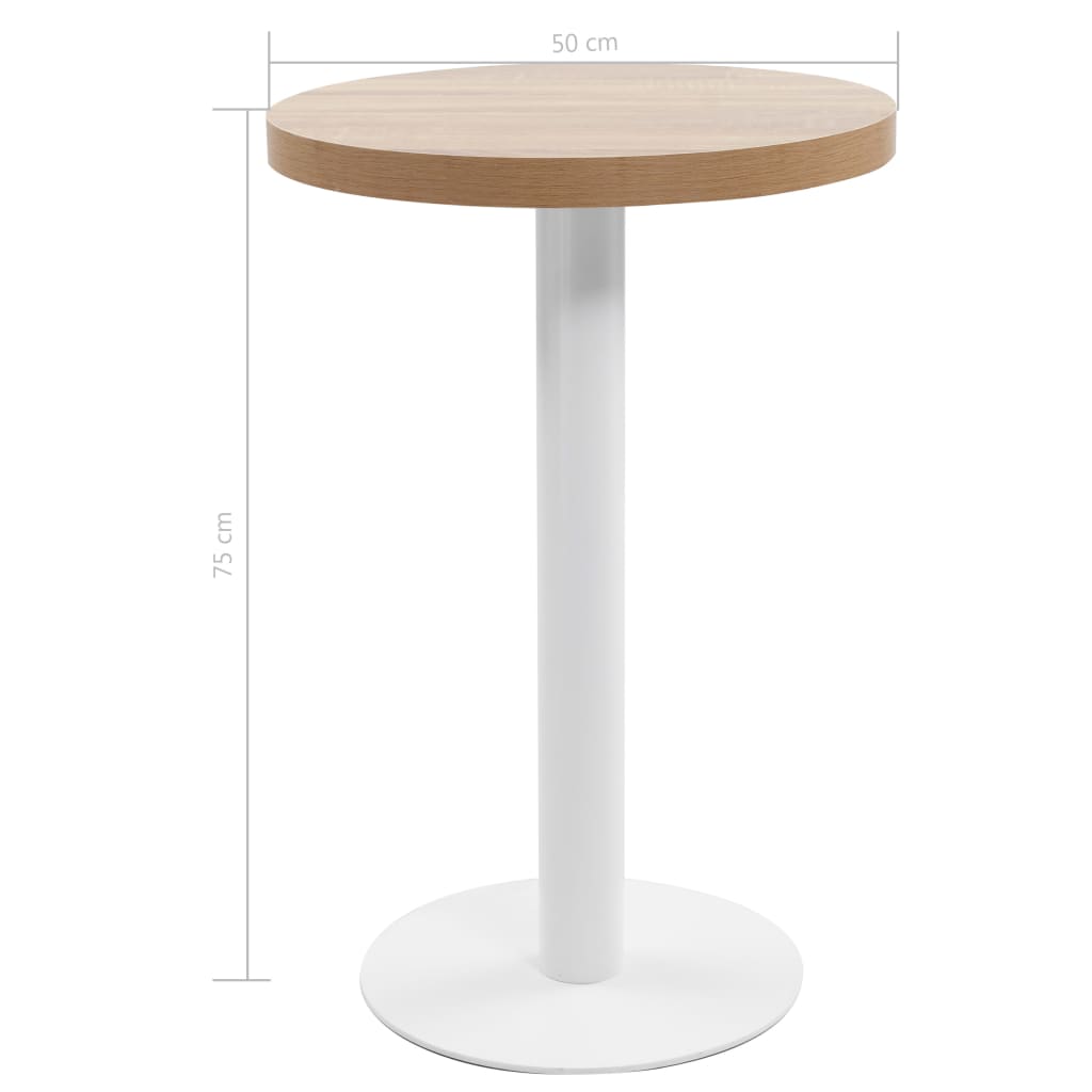 vidaXL Bistro Table Kitchen Coffee Dining Bar Desk Living Room Furniture MDF-34