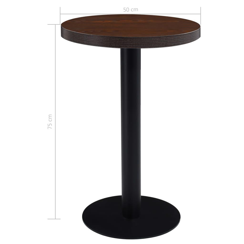 vidaXL Bistro Table Kitchen Coffee Dining Bar Desk Living Room Furniture MDF-28