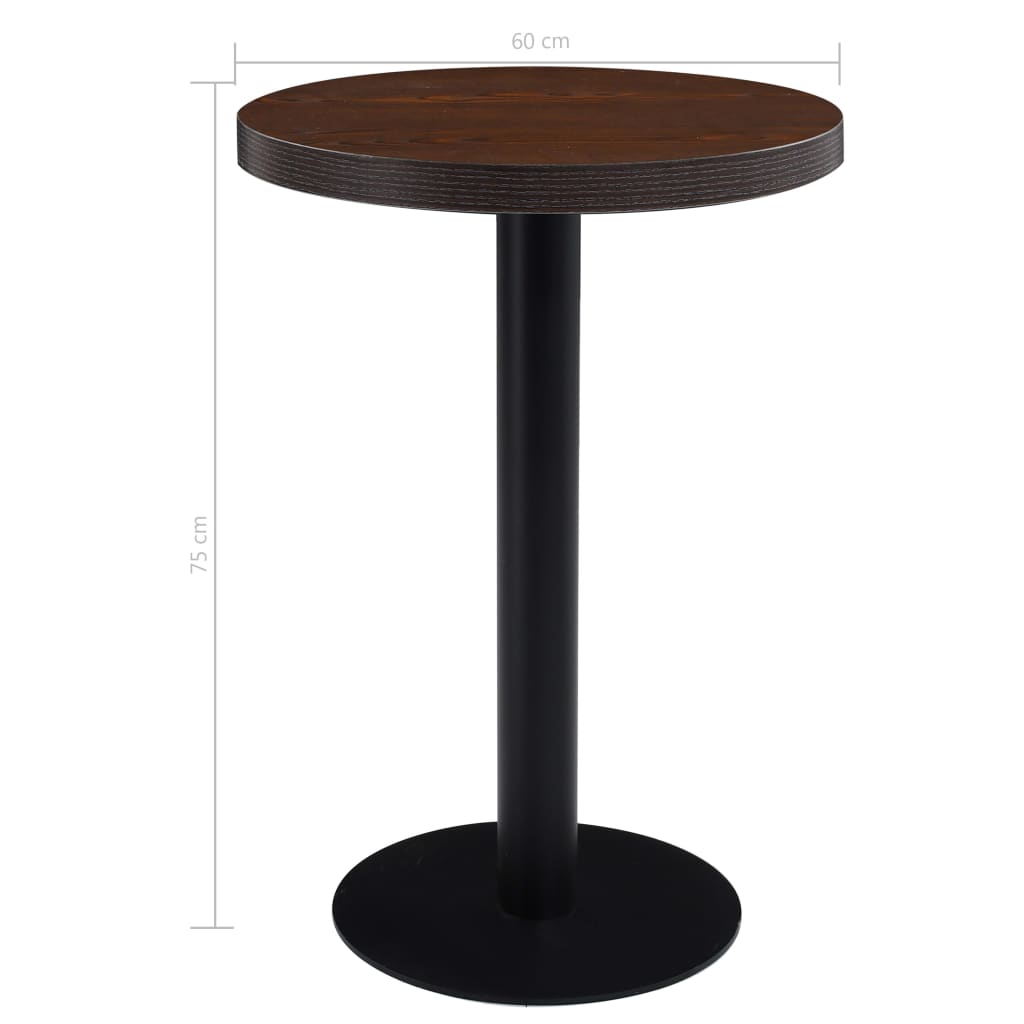 vidaXL Bistro Table Kitchen Coffee Dining Bar Desk Living Room Furniture MDF-35