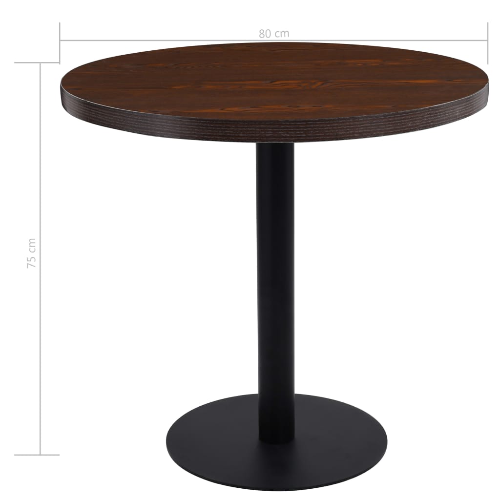 vidaXL Bistro Table Kitchen Coffee Dining Bar Desk Living Room Furniture MDF-21