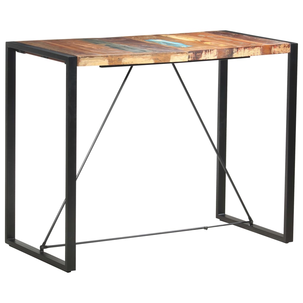 vidaXL Bar Table Kitchen Dining Room Pub Table Bistro Table Solid Mango Wood-44