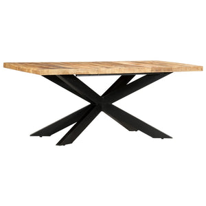 vidaXL Solid Wood Sheesham Dining Table Kitchen Desk Furniture Multi Colors-1
