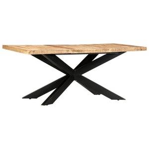 vidaXL Solid Wood Sheesham Dining Table Kitchen Desk Furniture Multi Colors-3
