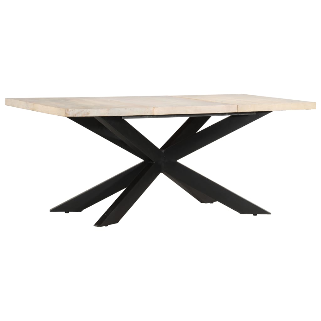 vidaXL Solid Wood Sheesham Dining Table Kitchen Desk Furniture Multi Colors-16