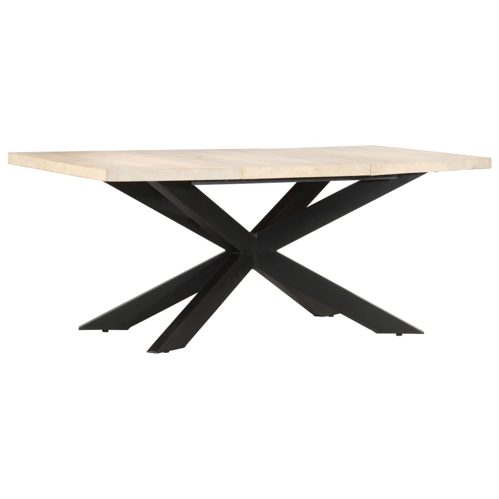 vidaXL Solid Wood Sheesham Dining Table Kitchen Desk Furniture Multi Colors-0