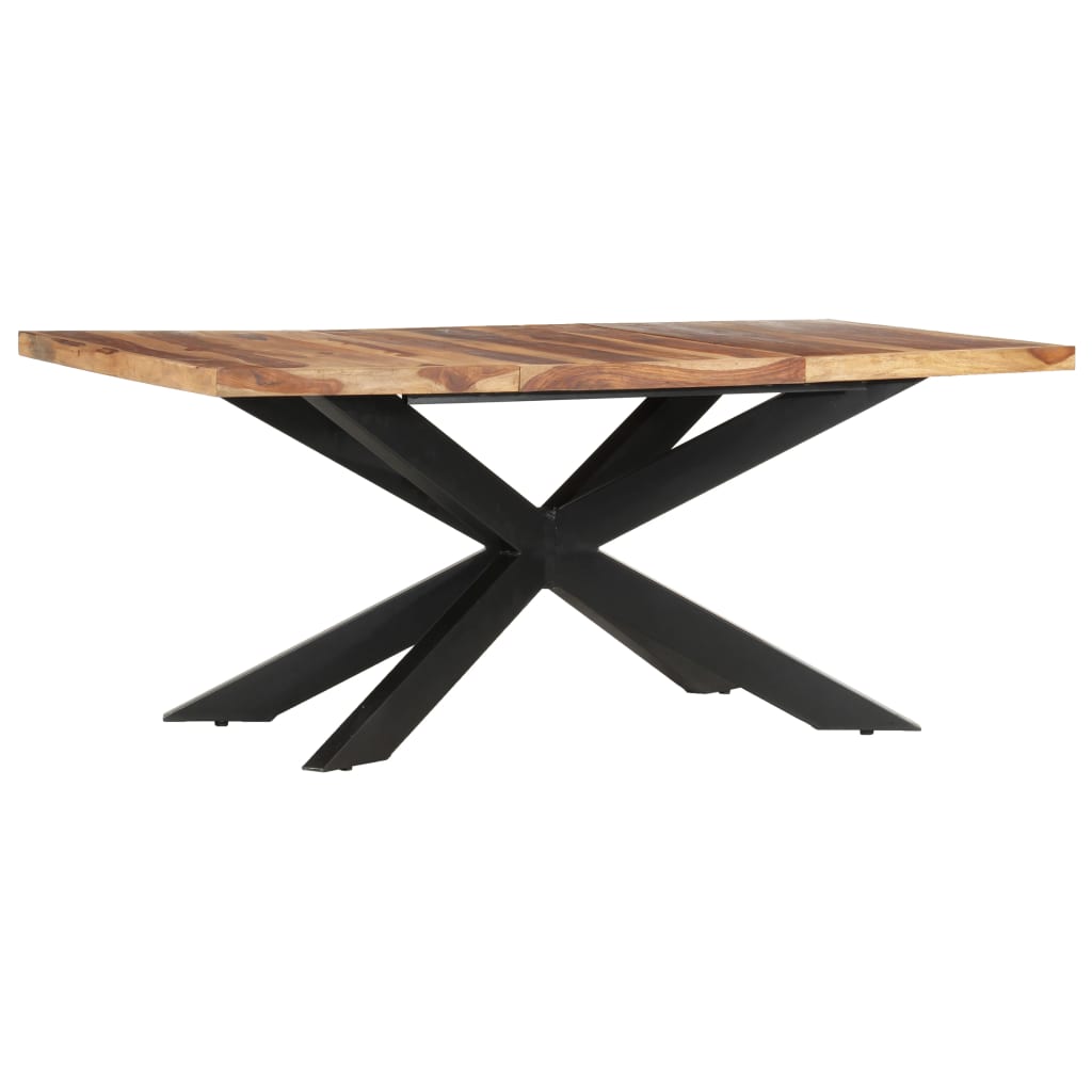 vidaXL Solid Wood Sheesham Dining Table Kitchen Desk Furniture Multi Colors-15